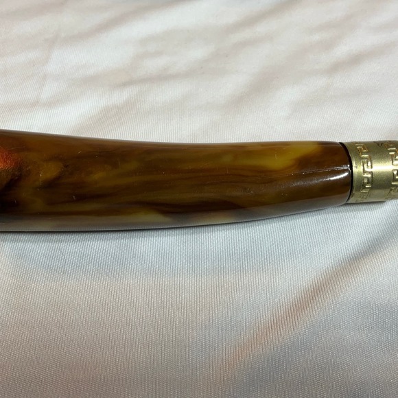 Vintage Retro Meat Serving Fork Bakelite Style Handle Stainless Steel - Picture 2 of 6